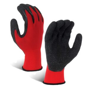 Guante De Lona Flexible Rojo/Negro