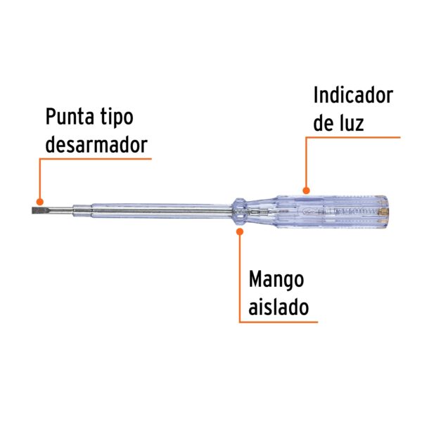 Probador de circuitos de corriente alterna 19 cm, TRUPER - Image 2