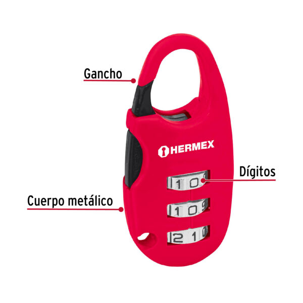 Candados maleteros de combinación HERMEX - Image 2