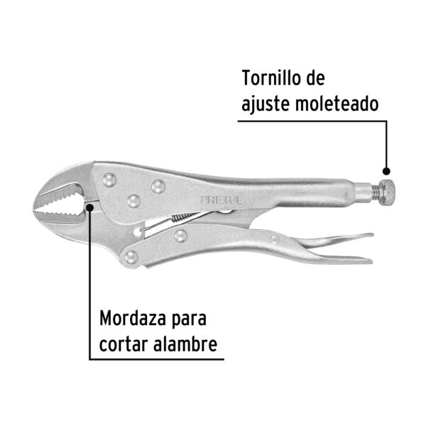 Alicate de presión 10" mordaza recta, PRETUL - Image 4